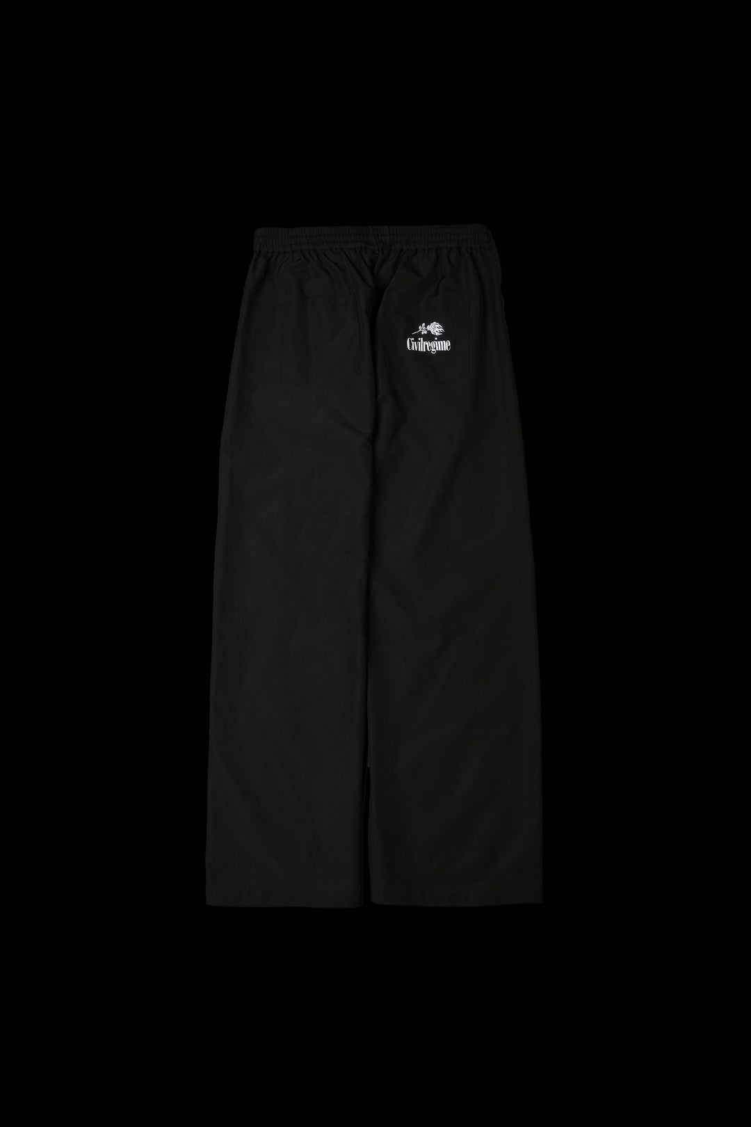 Concrete Script Wide Leg Track Pants in Black/Red/White