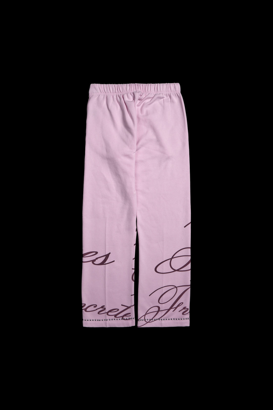 Wickedly Sweet Wide Leg Fleece Pants in Sun Faded Baby Pink