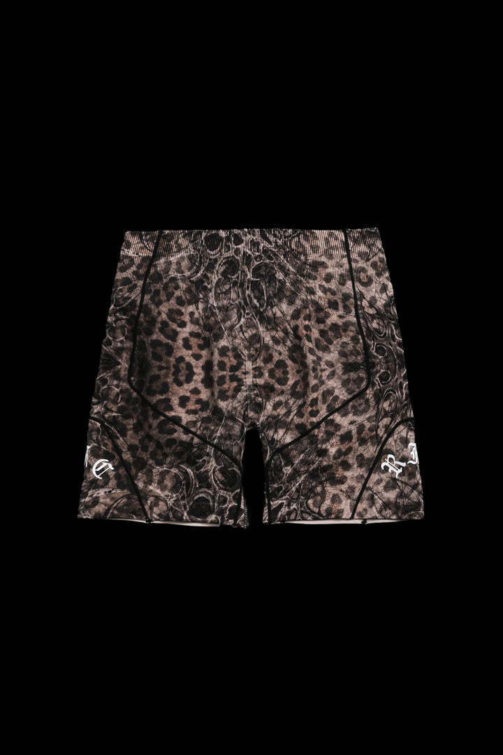 Infected Kelly Seamless Shorts in Cyber Leopard