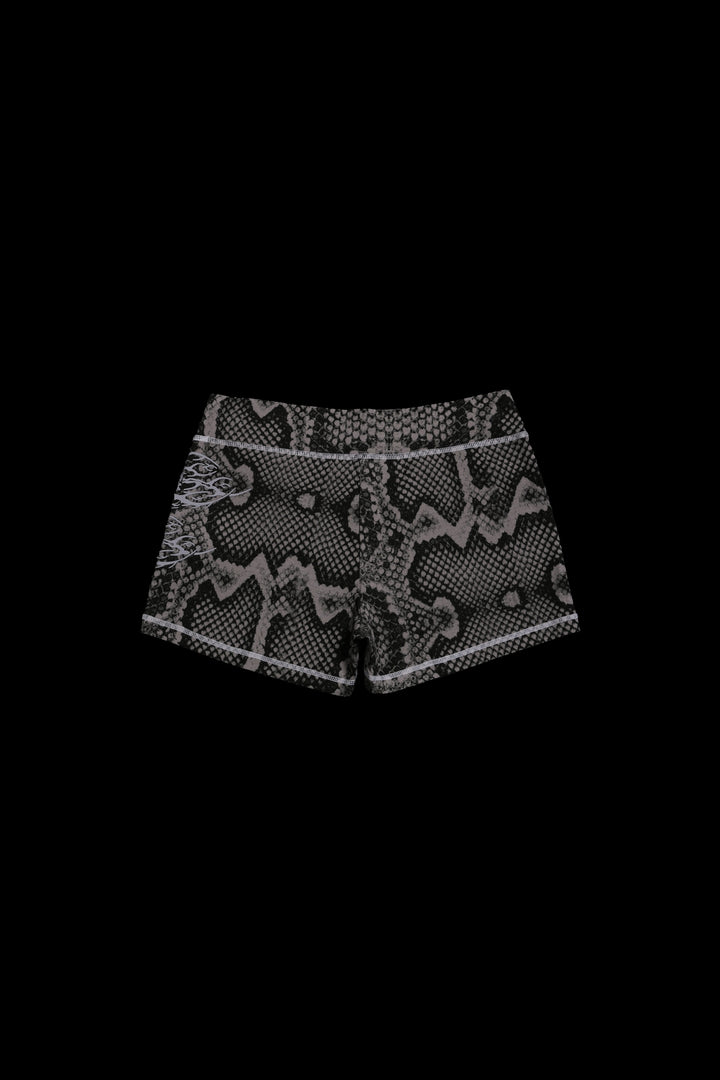 Serpent's Kiss Pookie Shorts in Tonal Black