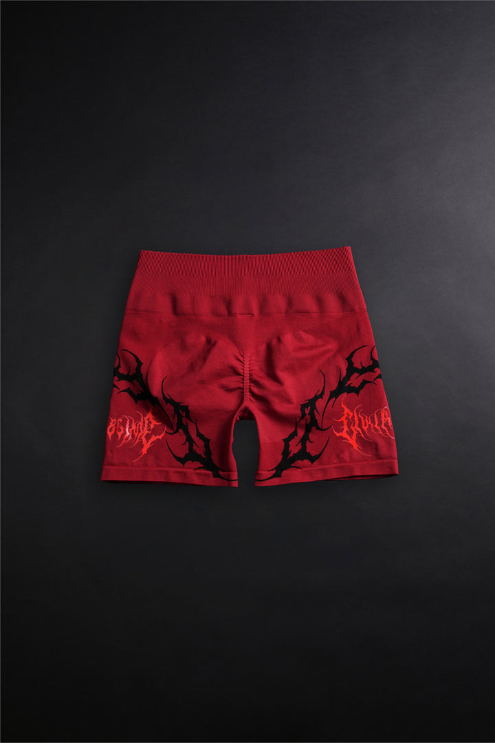 Revenge Kelly Seamless Shorts in Oxblood