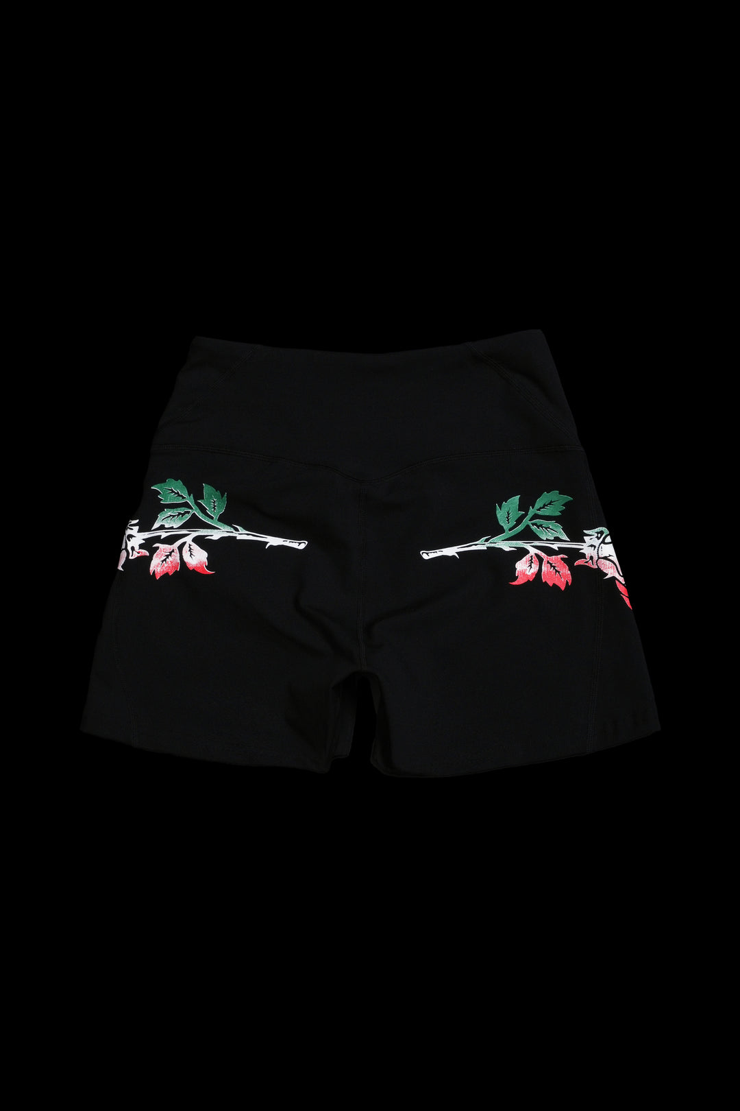 Rosa Llameante Nahstia Energy Shorts in Black