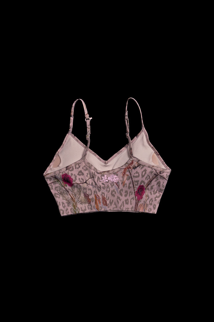 Concrete Forest Kelly Seamless Bra in Real Leopard Camo