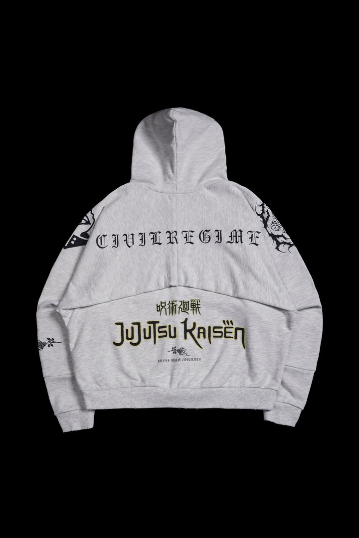 Cursed Energy Destroy Hoodie in Heather Gray