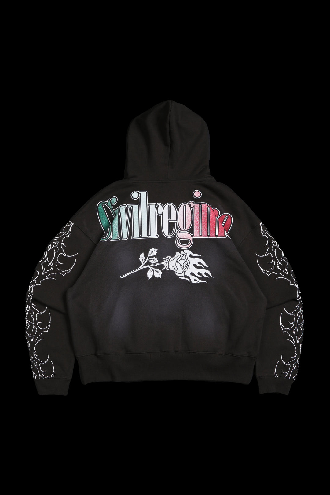 LWO Forever Forever Hoodie in Spray Wash Brown