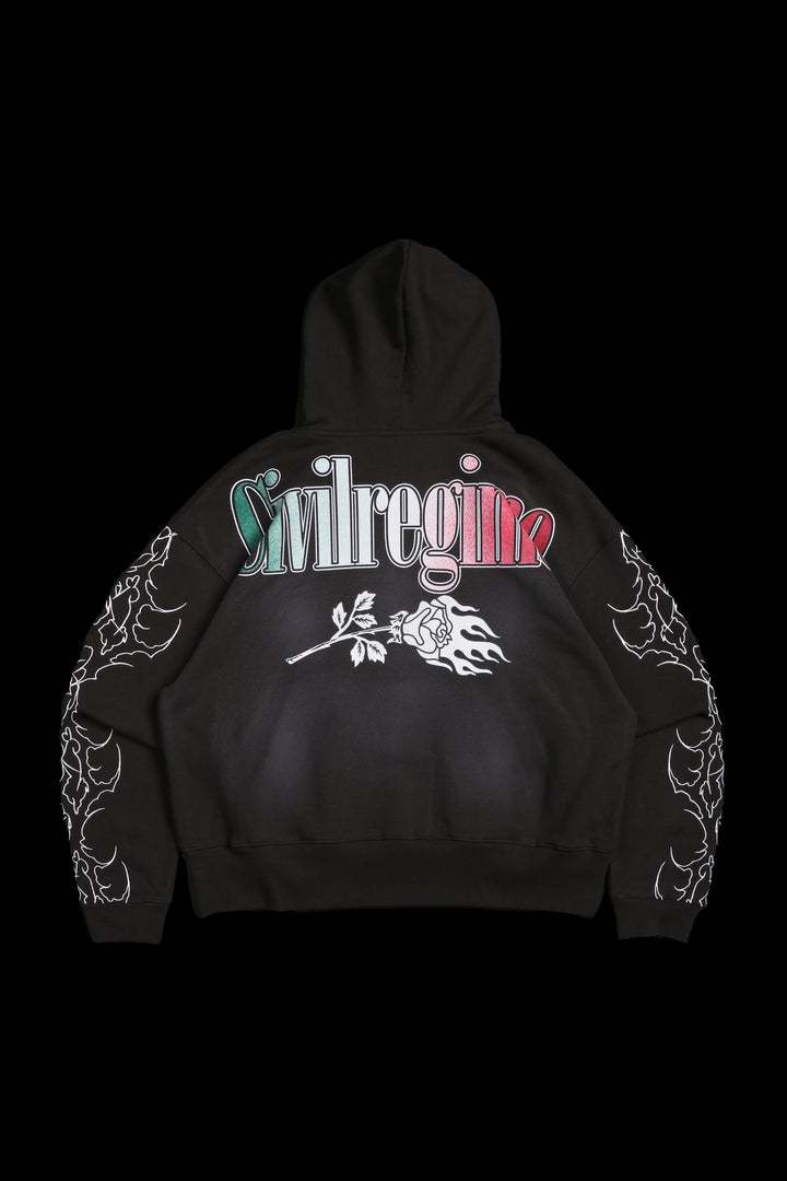 LWO Forever Forever Hoodie in Spray Wash Brown