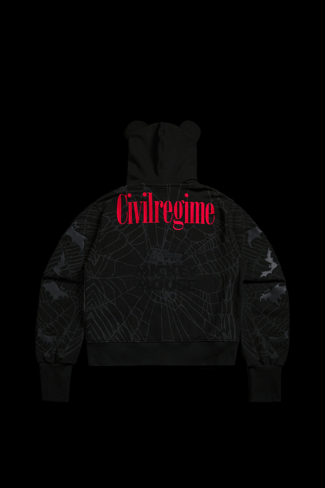 Blood Thirst Civil Cowl Zip Up Hoodie V2 in Black