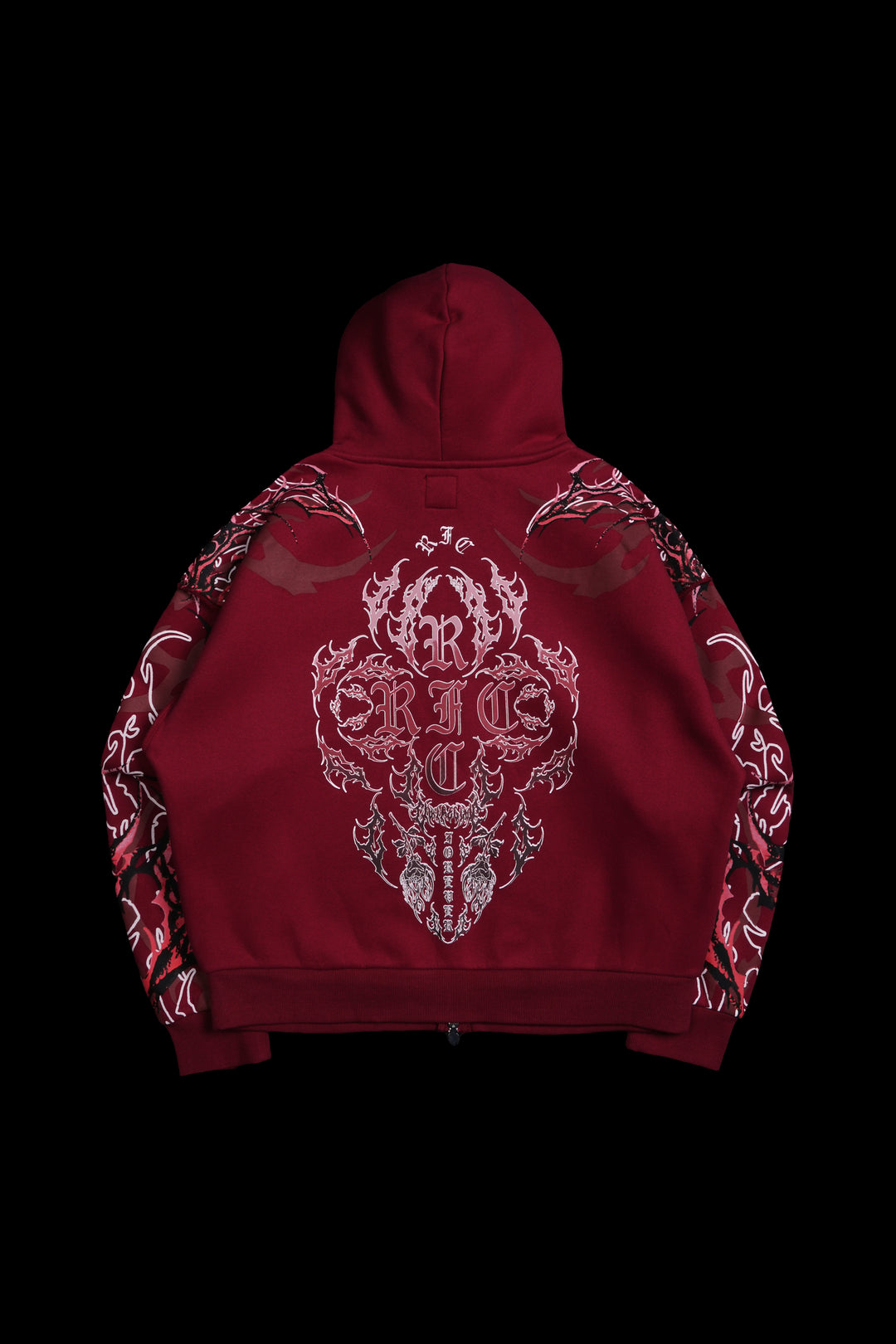 Kindred Civil Zip Up Hoodie in Maroon