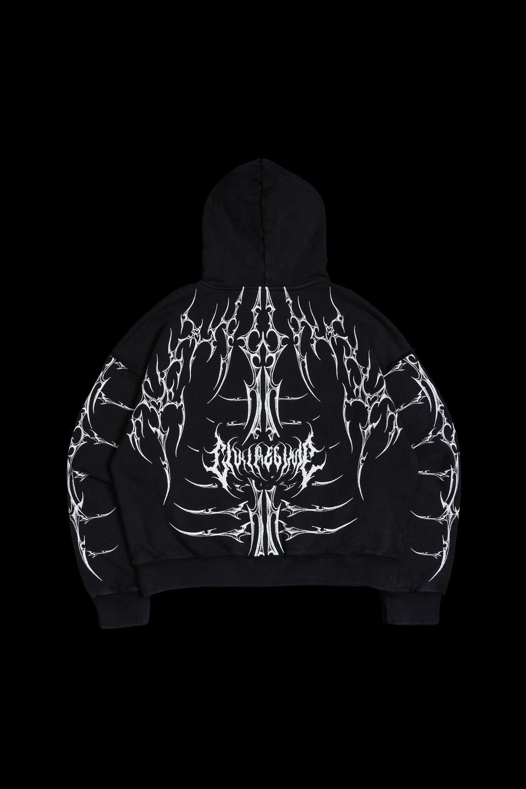 Core Brigade Civil Zip Up Hoodie in Black