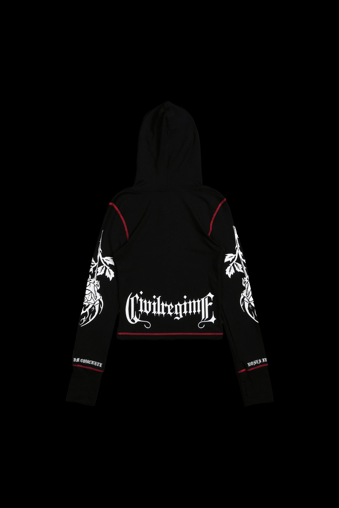 Angel Couture Pookie Zip Up Hoodie in Black