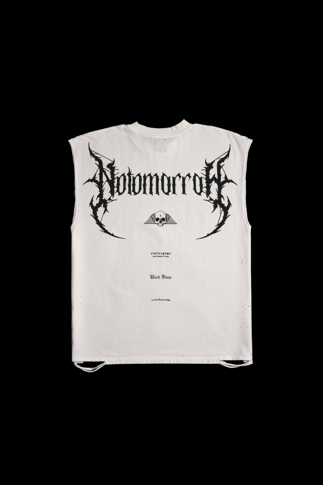 NOT FOR GLORY FMR Muscle Tee in Bleached Ivory