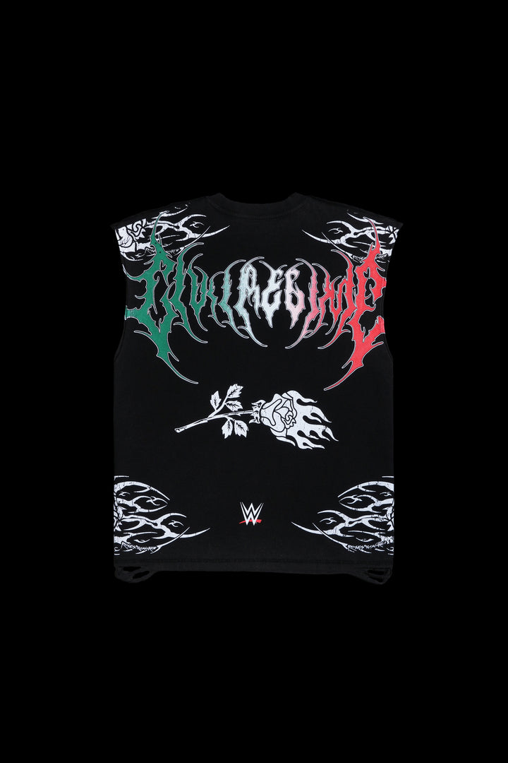 LWO FMR Muscle Tee in Vintage Black