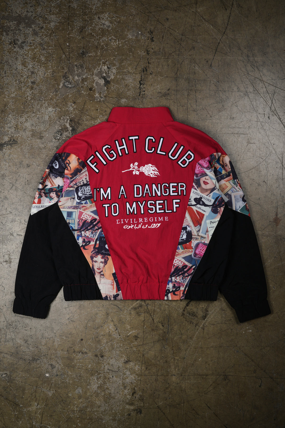Repent Track Jacket in Red
