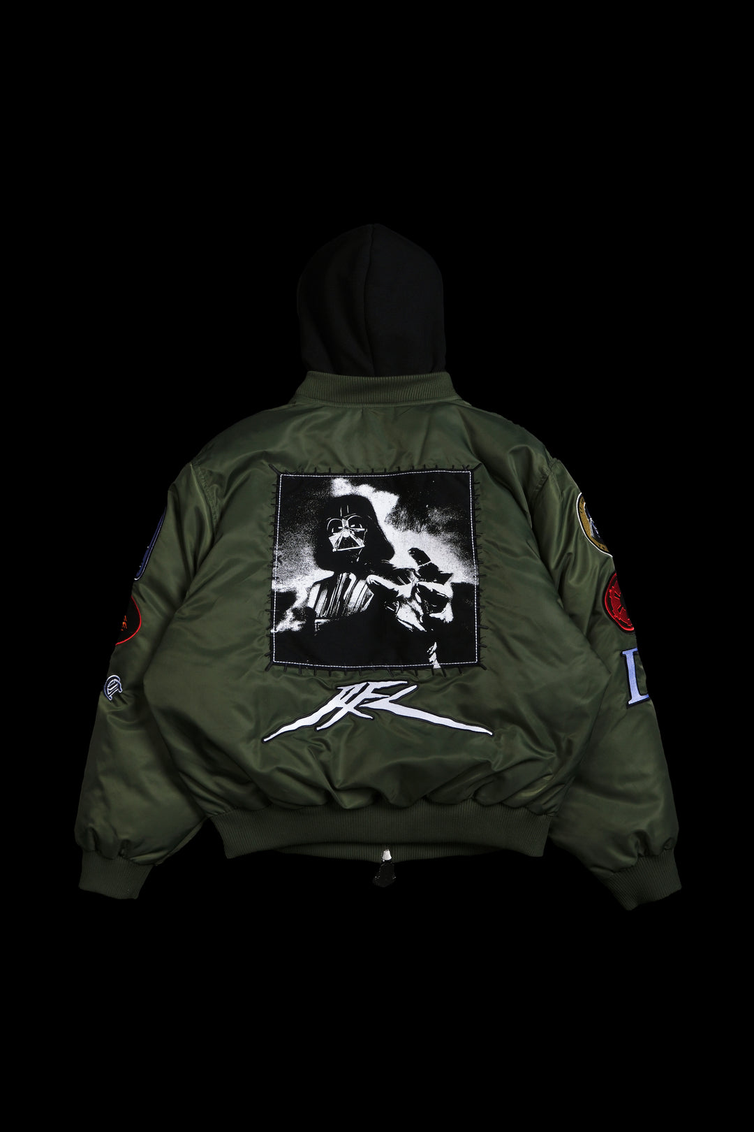 Phantom Concrete Bomber Jacket in Green