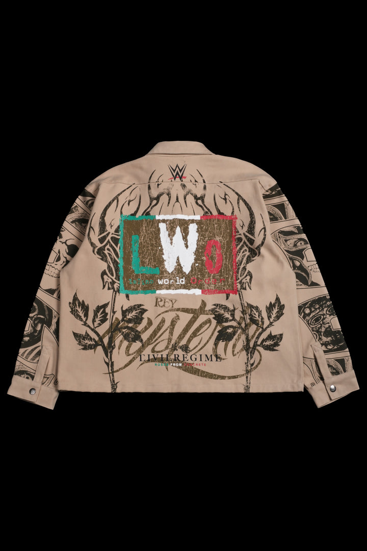 Mysterio Azteca Vince L/S Shirt in Tan
