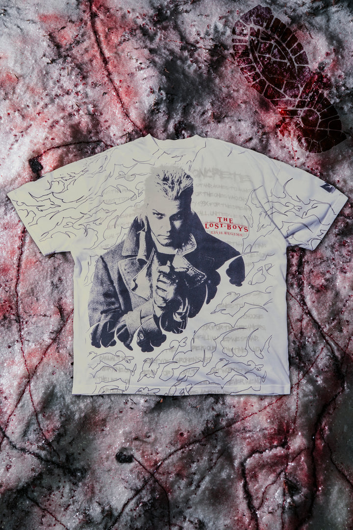 Blood Sucker American Classic Oversized Tee in White