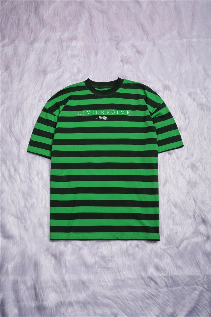 Casted American Classic Oversized Tee in Green/Black