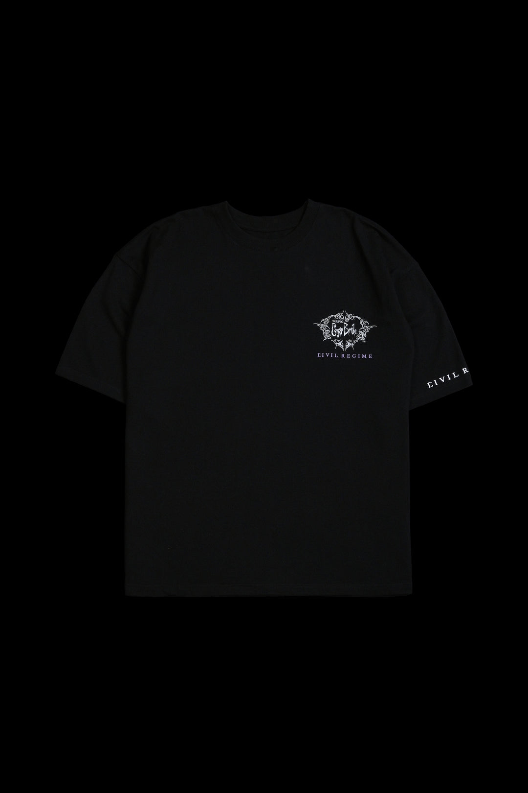 Victor "Side By Side" 199X Oversized Tee in Black