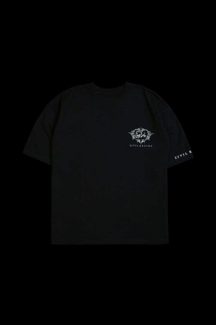 Victor "Side By Side" 199X Oversized Tee in Black
