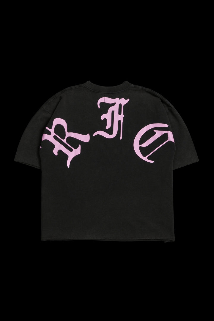 Concrete Sin Dungeon Tee in Sun Wash Vintage Black