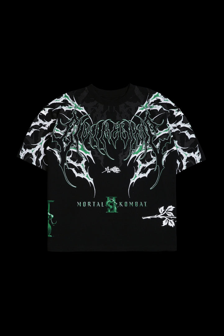 Baraka's Chaos "Side By Side" 199X Oversized Tee in Black