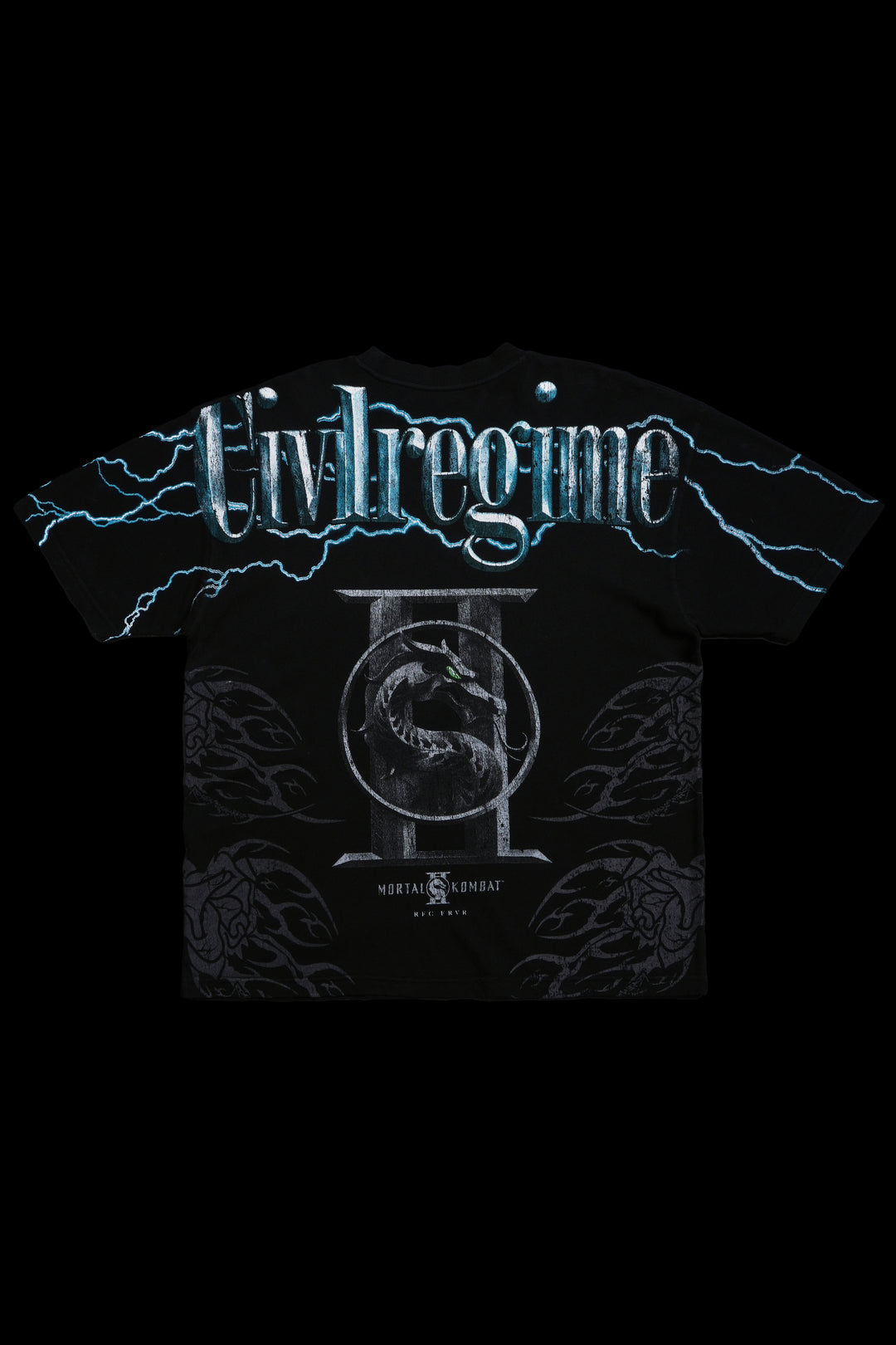 Raiden Rose Chaos American Classic Oversized Tee in Black
