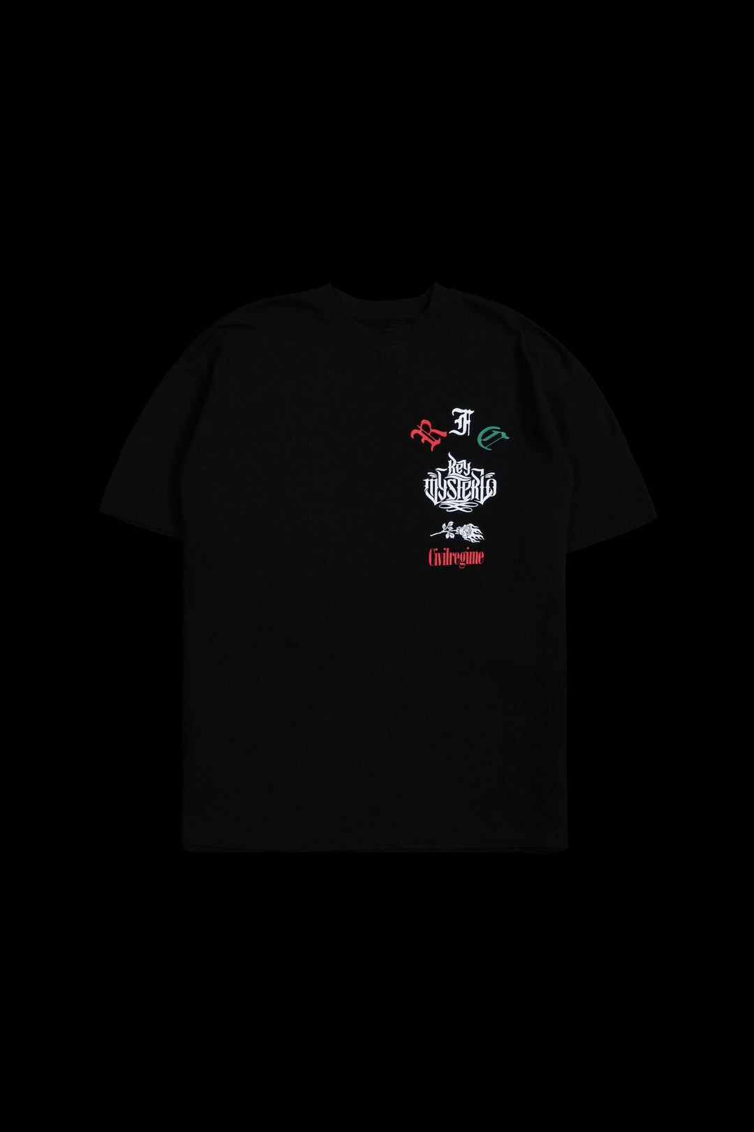 Sky High Rey American Classic Oversized Tee in Black