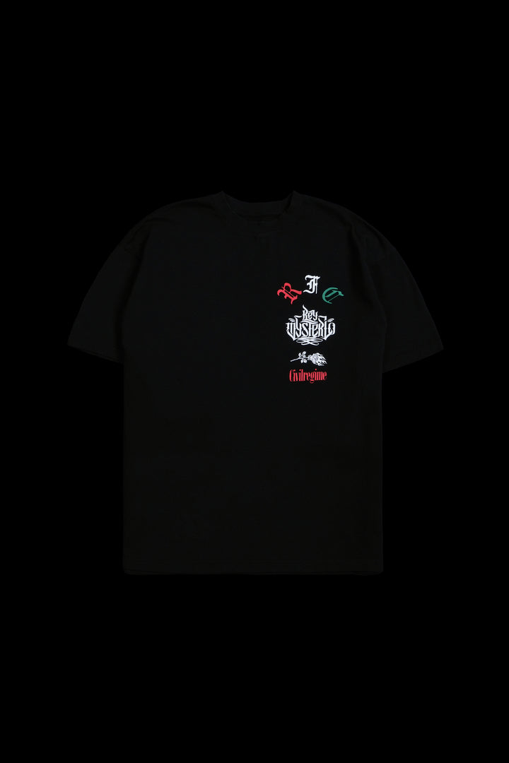 Sky High Rey American Classic Oversized Tee in Black
