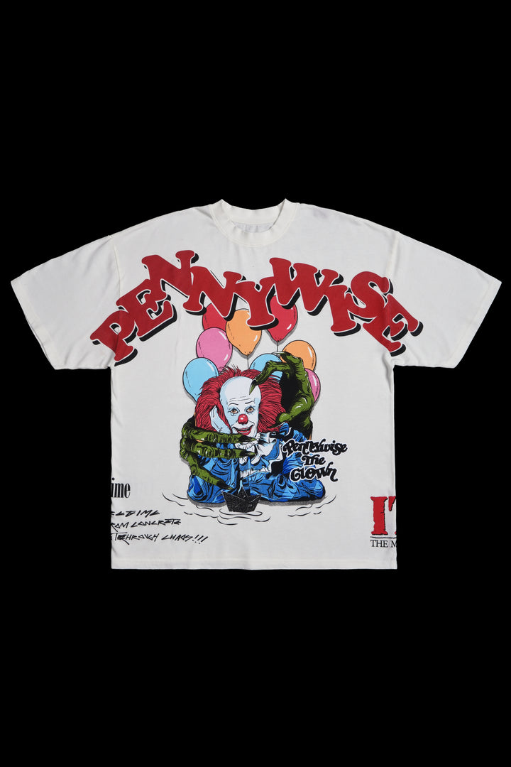 Pennywise's Chaos American Classic Oversized Tee in Butter