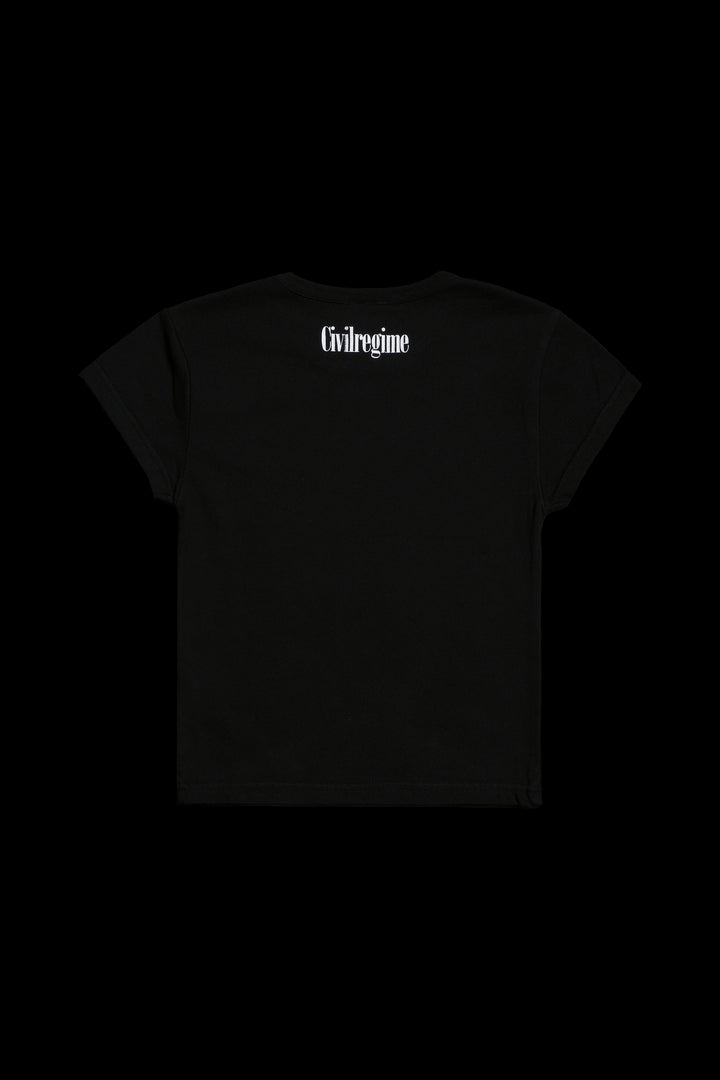 Concrete Sin Baby Tee in Black