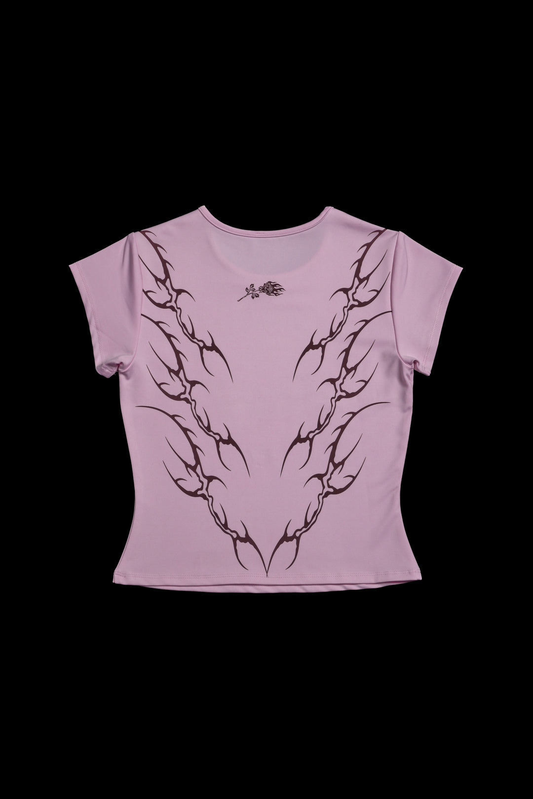 Captain Barbarian Energy Baby Tee in Baby Pink