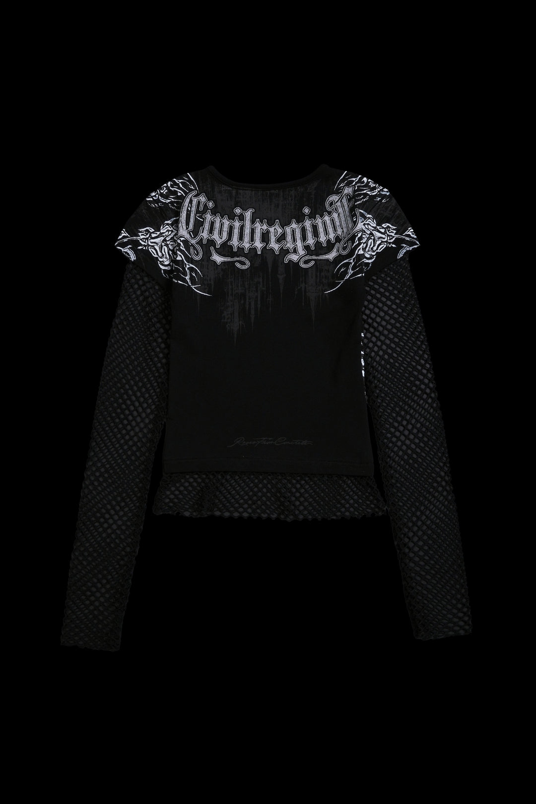 Diamond Sin Hellveil Mesh Twofer in Black