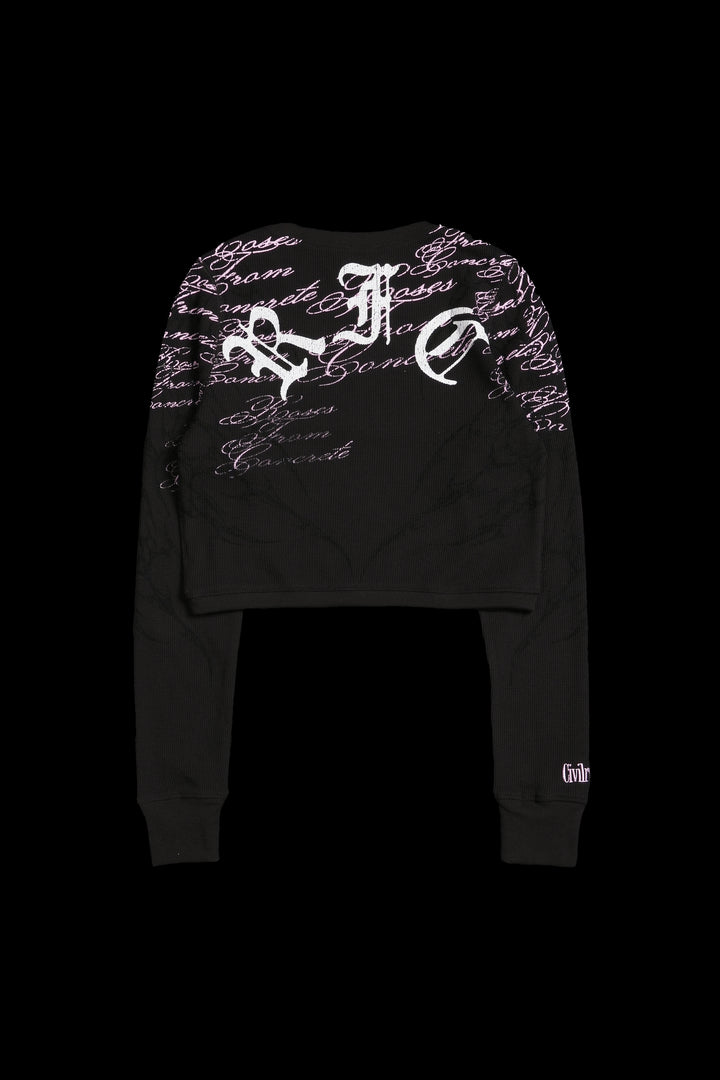 Civil Cross Crop Waffle Thermal in Brown