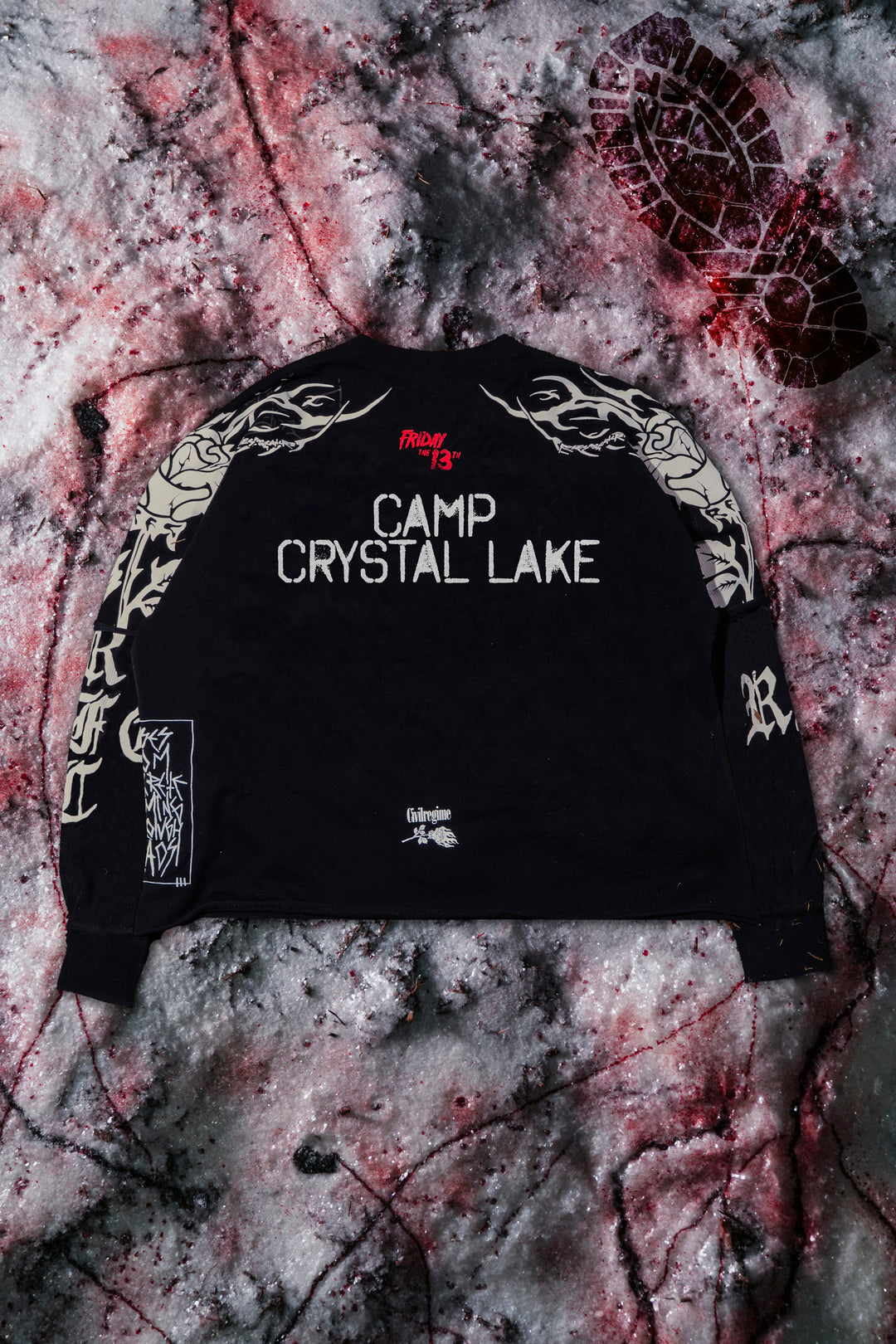 Crystal Lake County Layered Twofer in Black