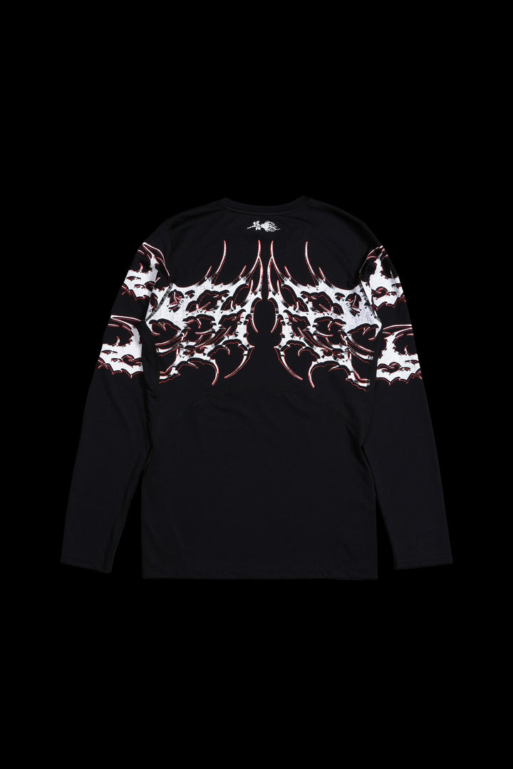 Steel Mode Flex Scoop L/S Compression Shirt in Black