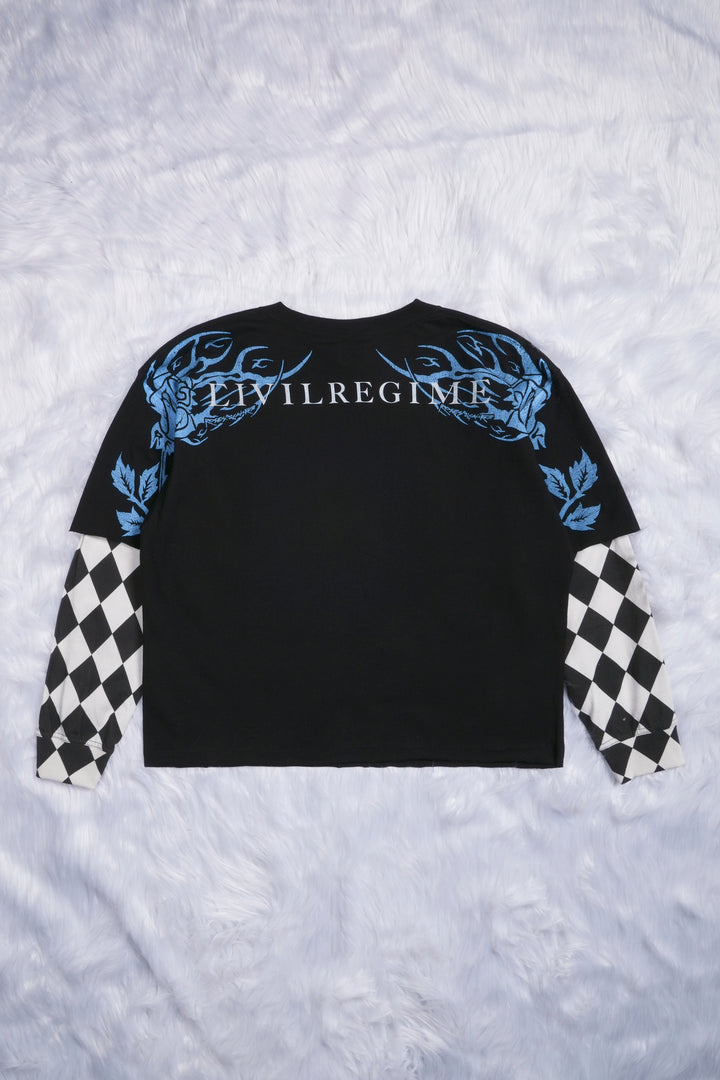 Bratcore 199X Jersey Twofer in Black/White