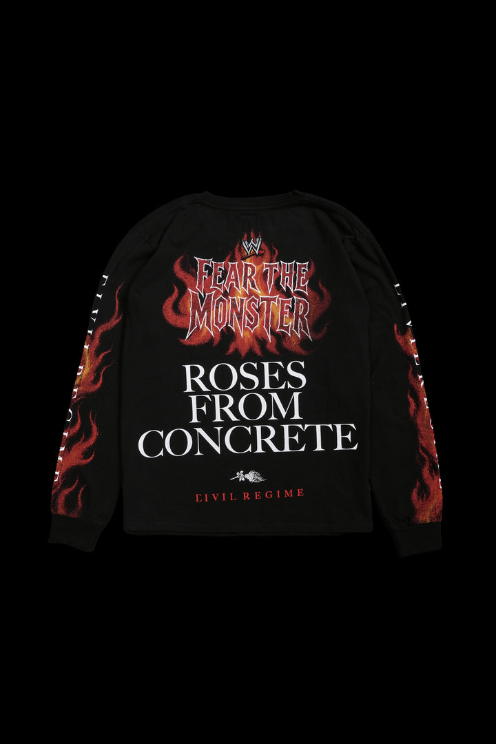 Inferno Monster Midnight L/S Tee in Black