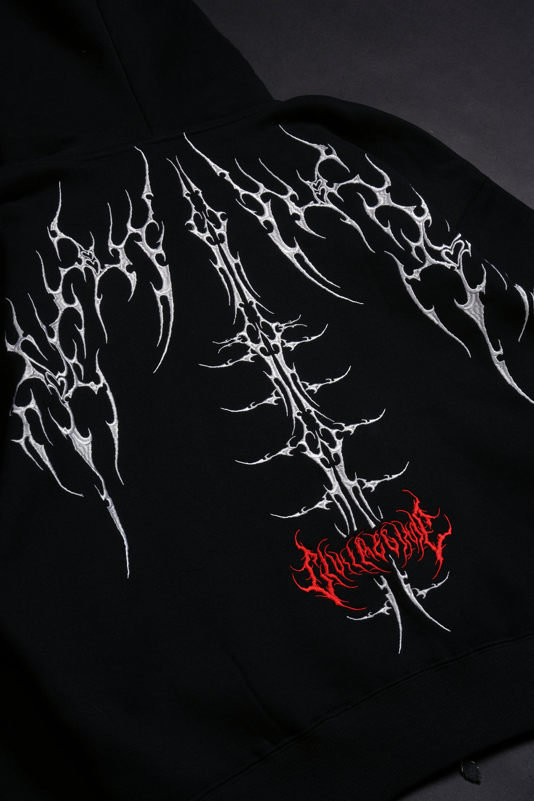 Chaos Regime Zip Up Hoodie in Black