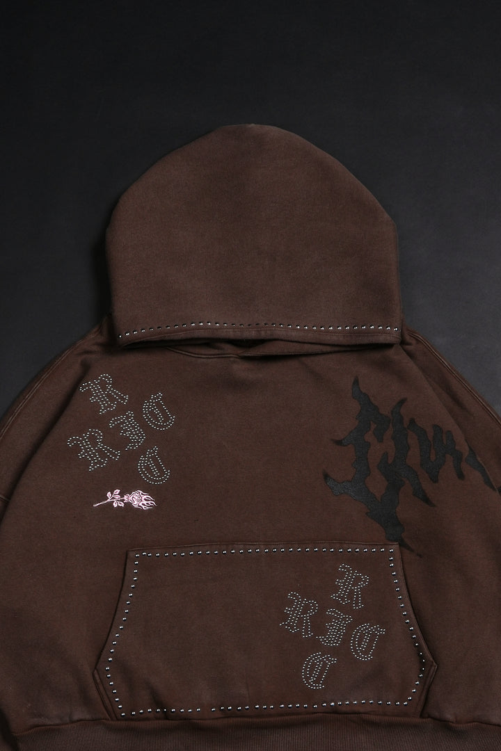 Eternal Chaos Odin Hoodie in Sun Faded Brown
