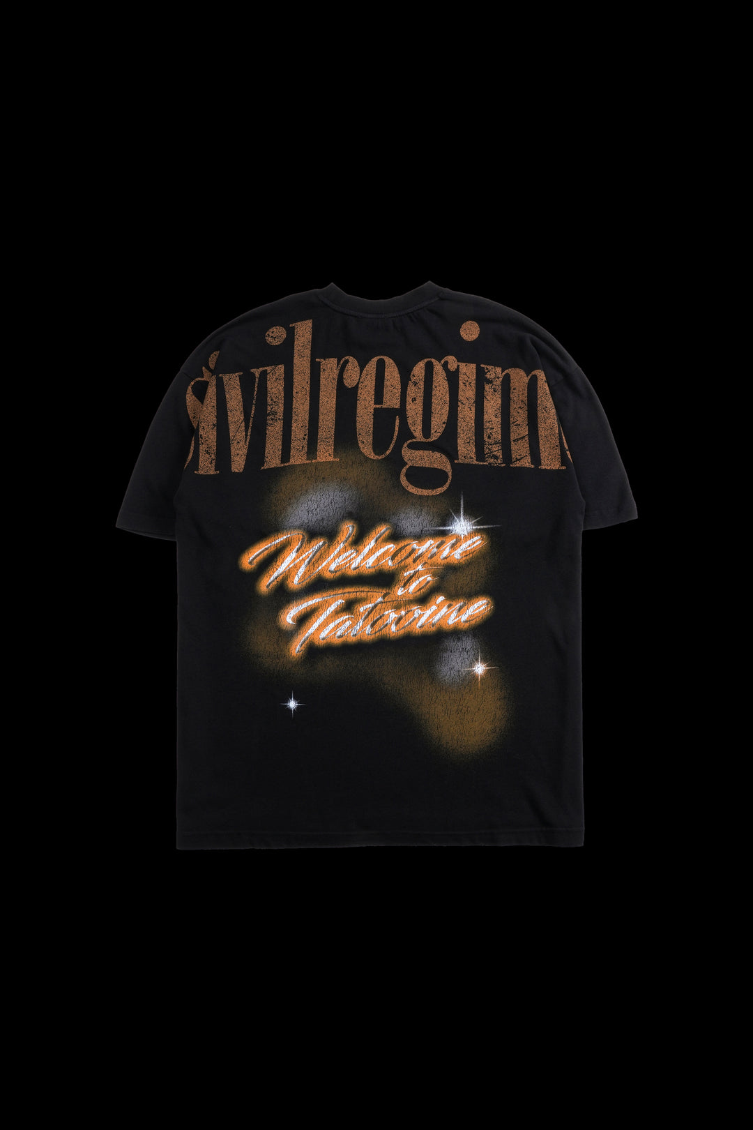 Pod Wars American Classic Oversized Tee in Black