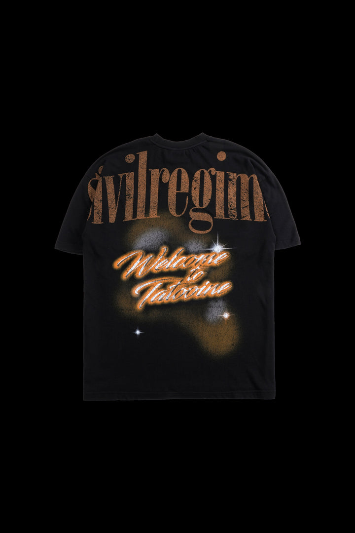 Pod Wars American Classic Oversized Tee in Black