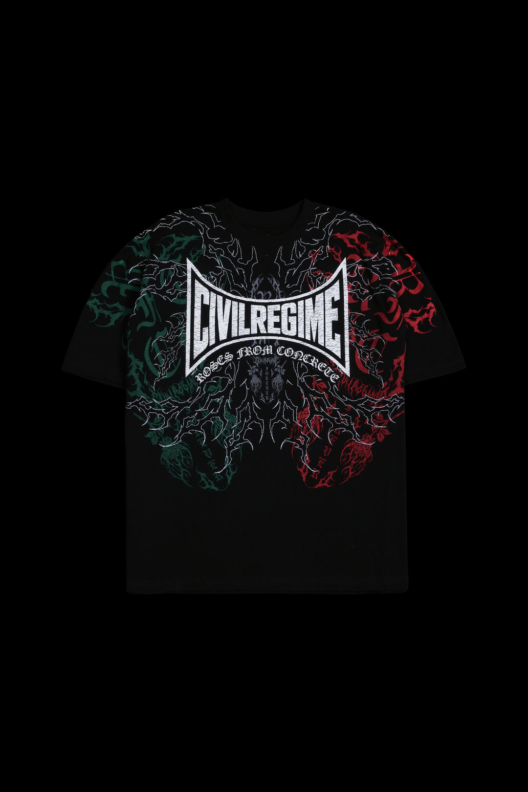 Bring The Heat American Classic Oversized Tee in Black