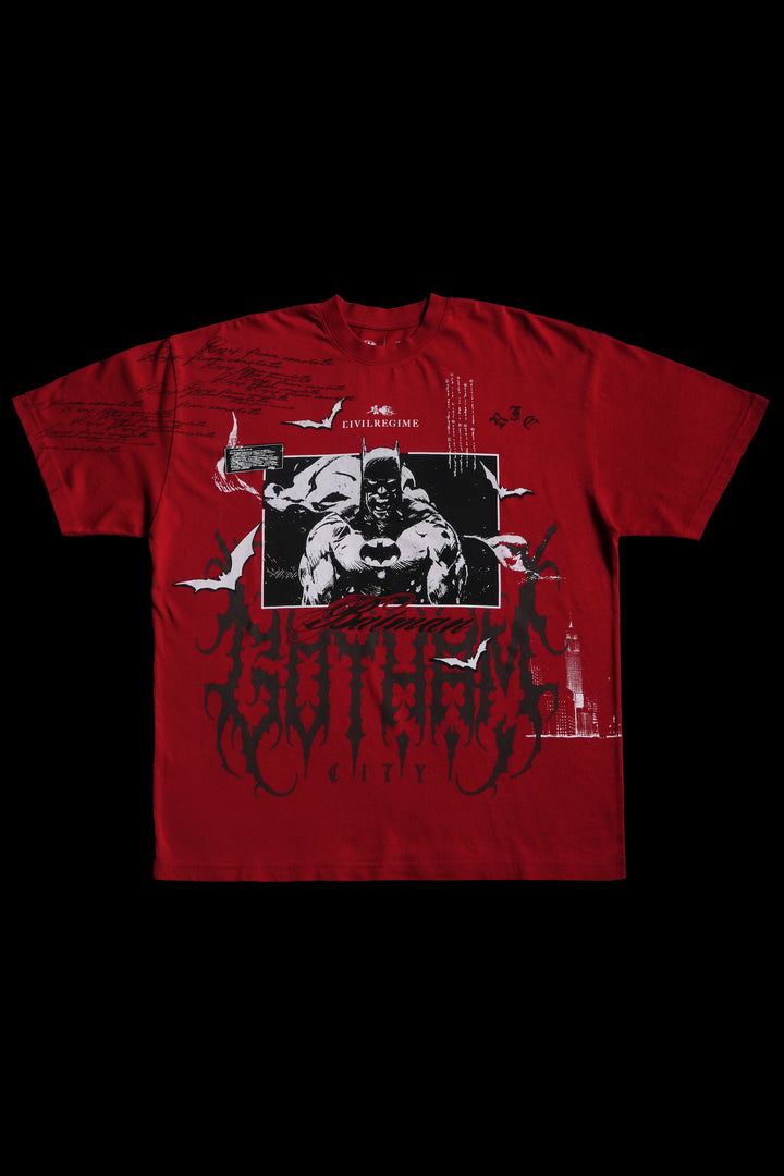 Gotham American Classic Oversized Tee in Radiant Red