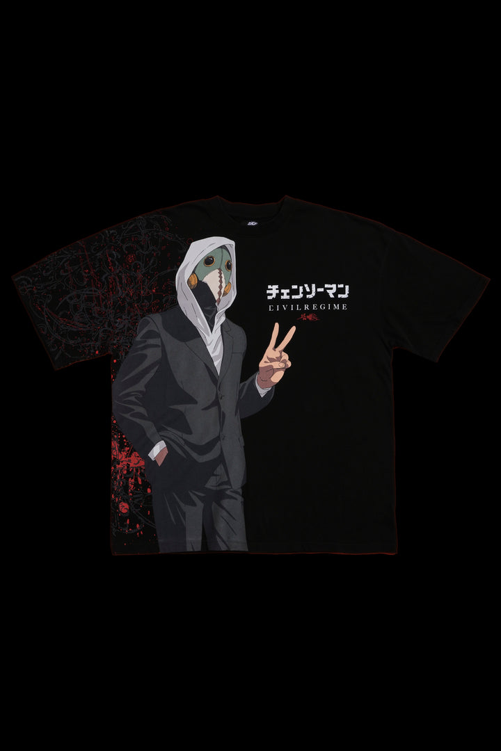 Lack Of Empathy American Classic Oversized Tee in Black