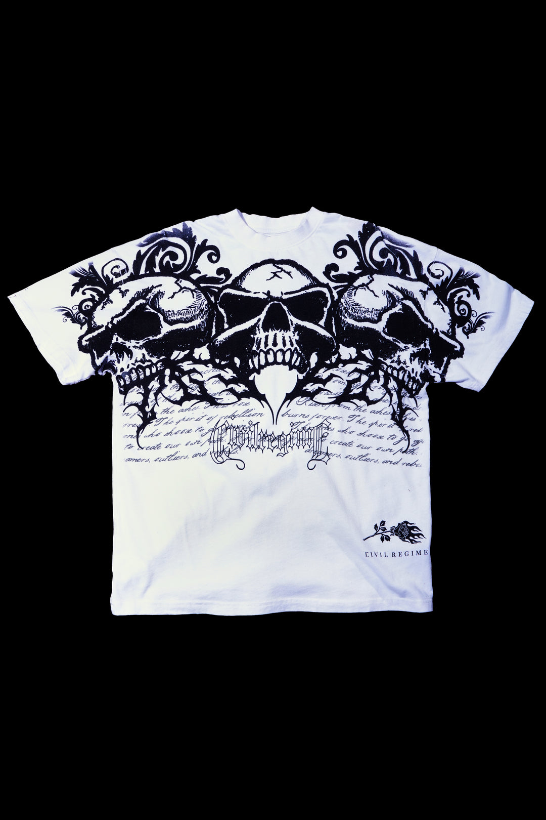 Rotten American Classic Oversized Tee in White