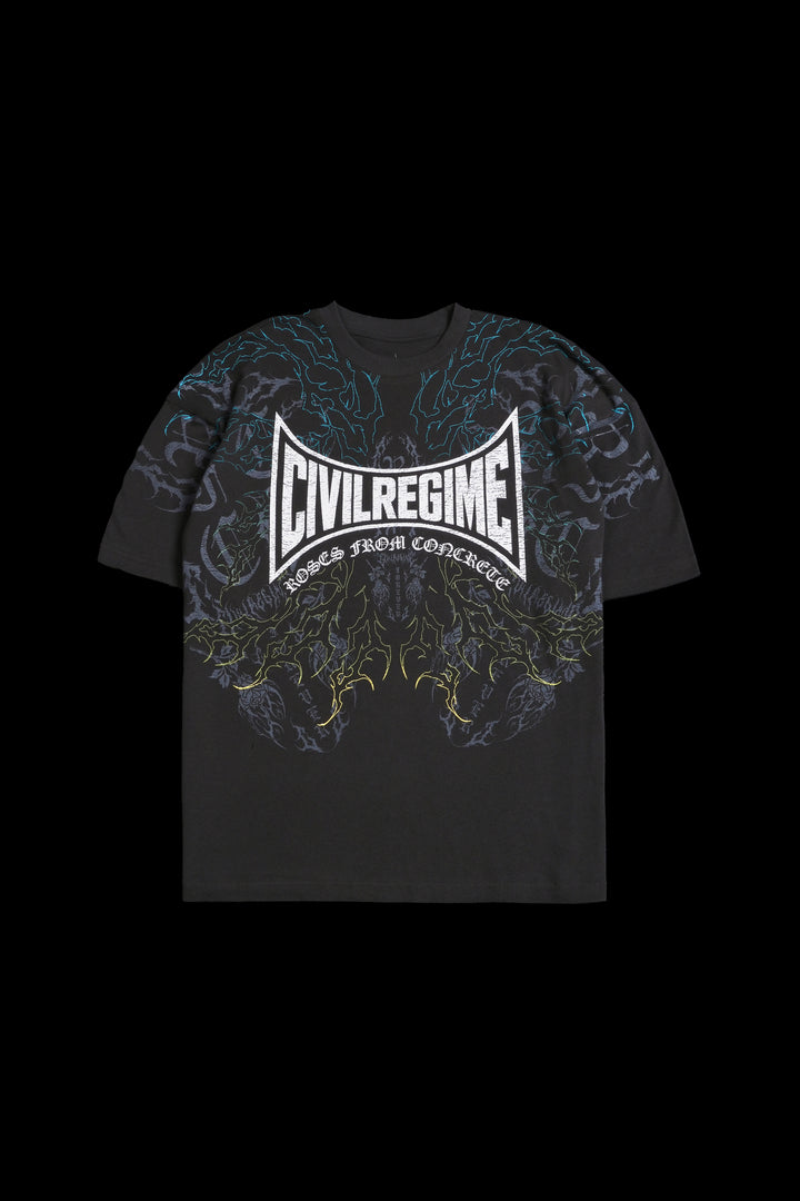 Rey Serpiente American Classic Oversized Tee in Vintage Ashes