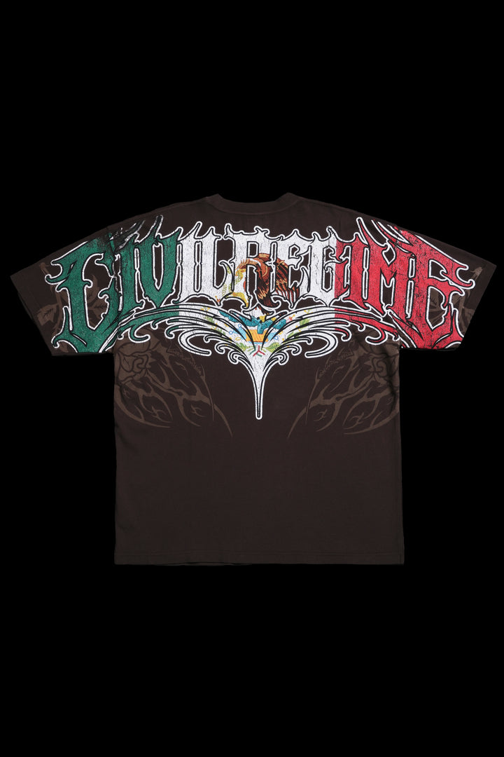 RFC Mexico American Classic Oversized Tee in Mojave Brown