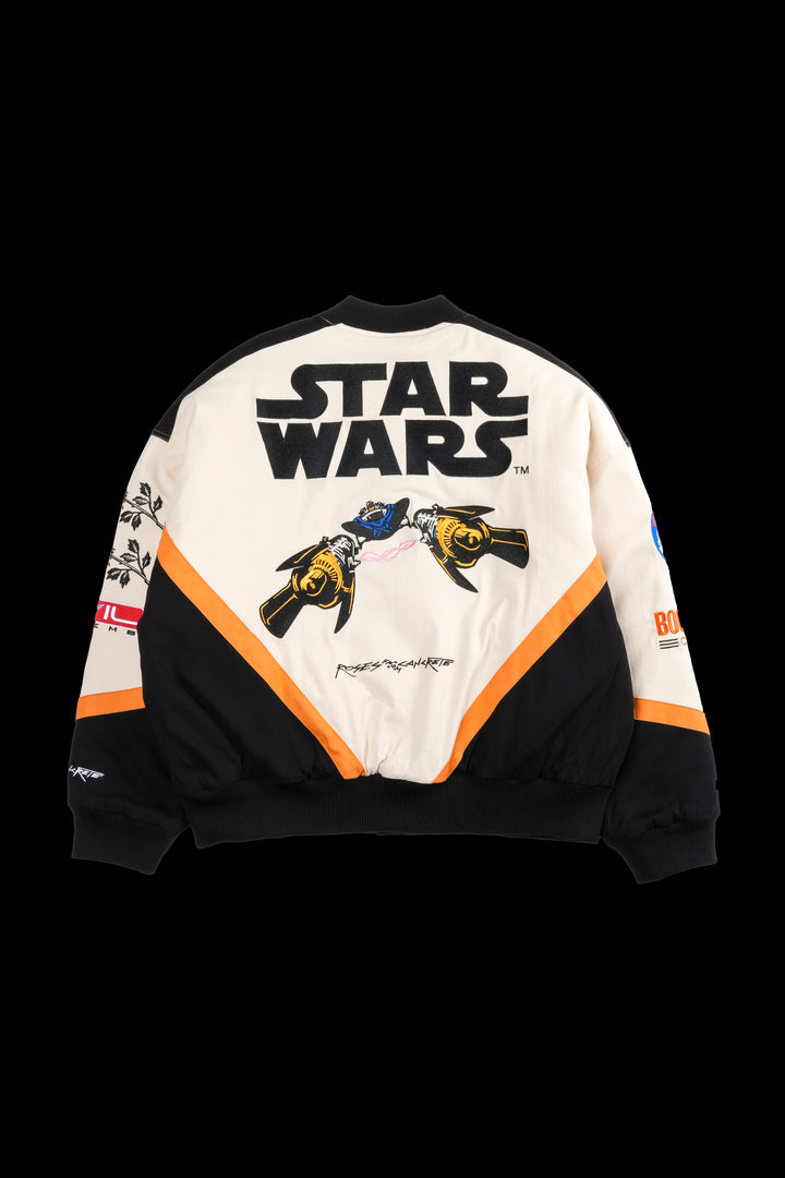 Pod Racing Racing Jacket in Butter/Black
