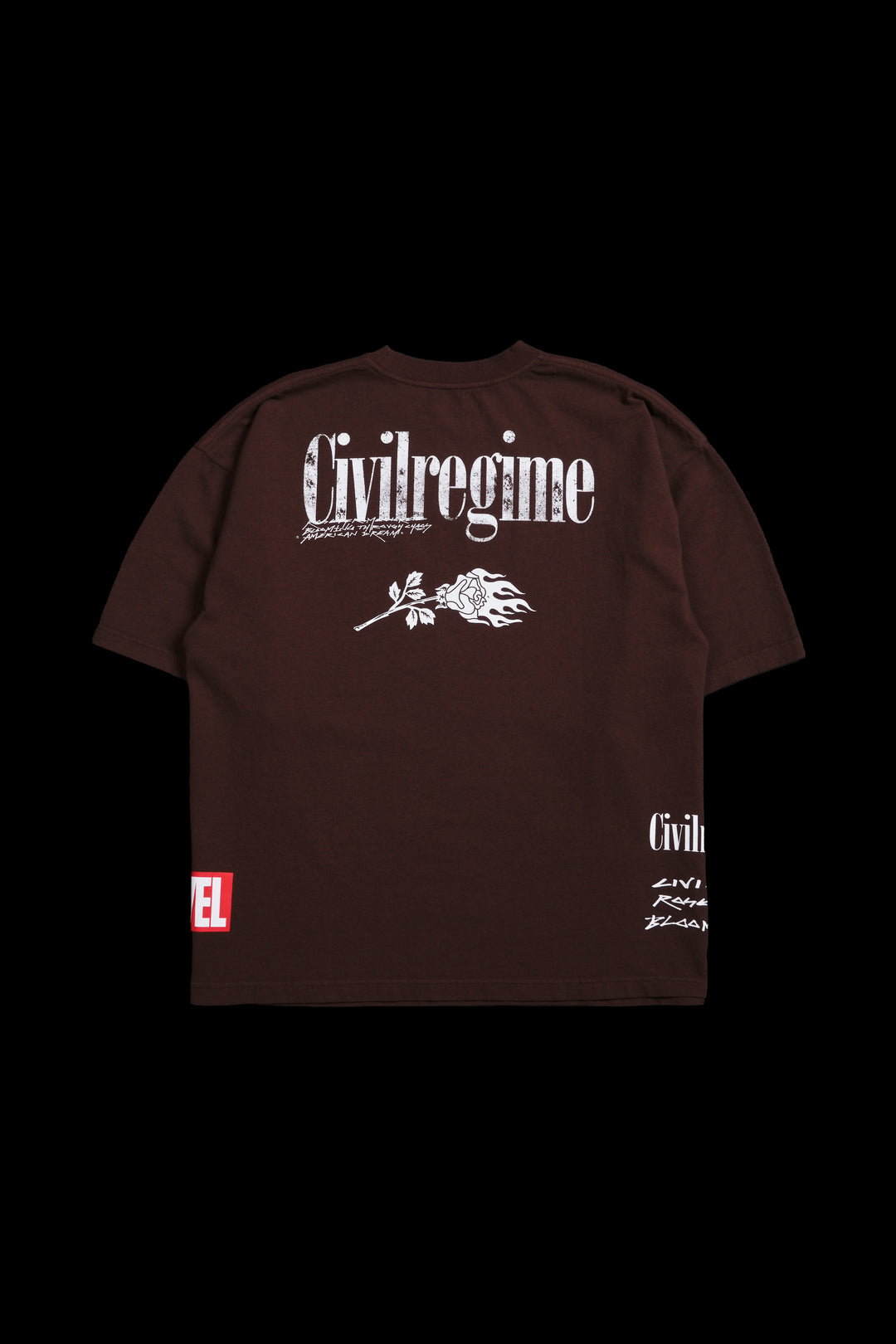 Spiderman Webs 199X Oversized Tee in Brown