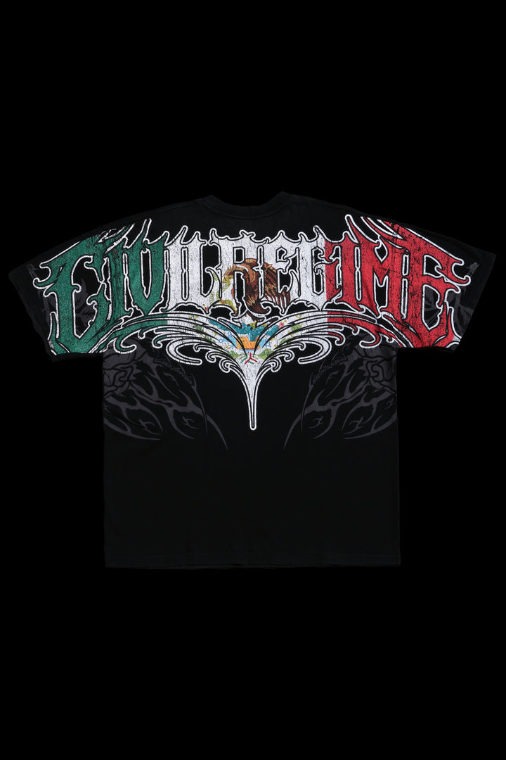 RFC Mexico American Classic Oversized Tee in Vintage Black